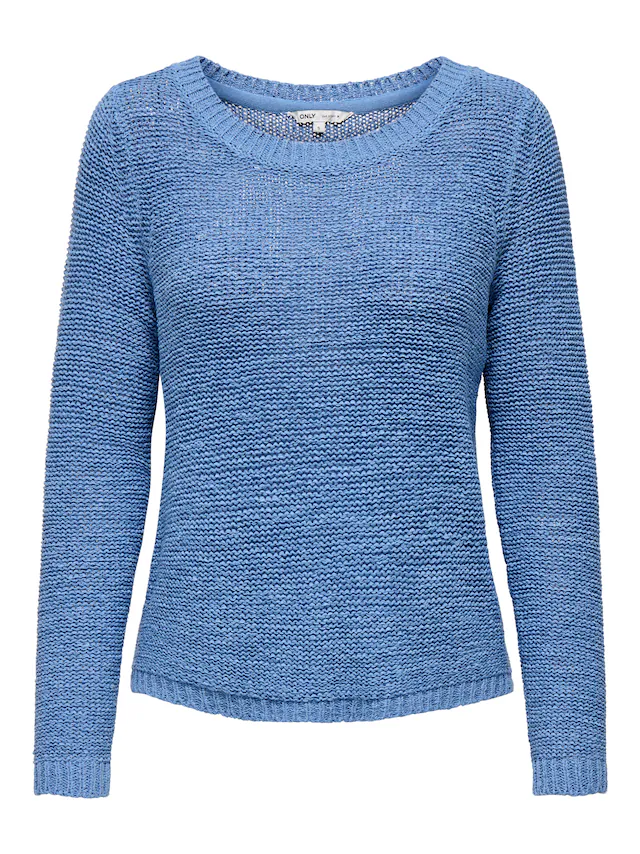 ONLY Strickpullover »ONLGEENA XO L/S PULLOVER KNT NOOS« Materialmix, regular fit