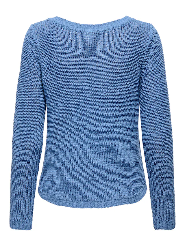 ONLY Strickpullover »ONLGEENA XO L/S PULLOVER KNT NOOS« Materialmix, regular fit