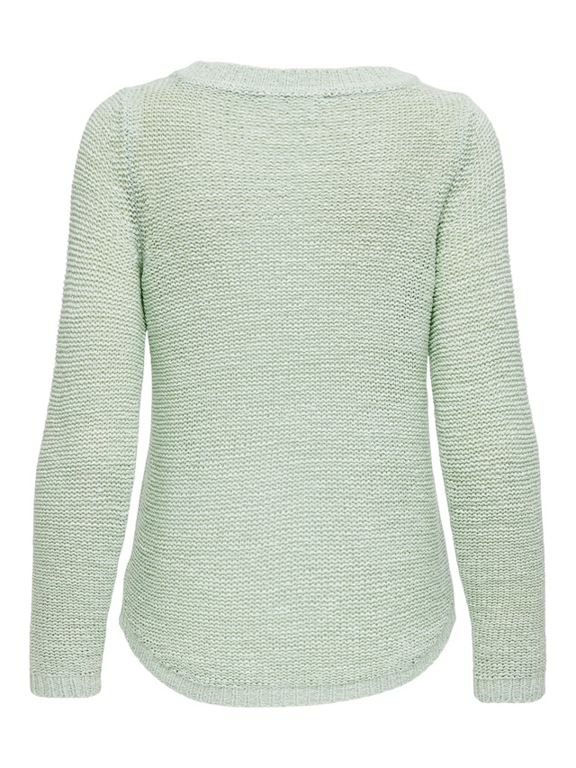 ONLY Strickpullover »ONLGEENA XO L/S PULLOVER KNT NOOS« Materialmix, regular fit