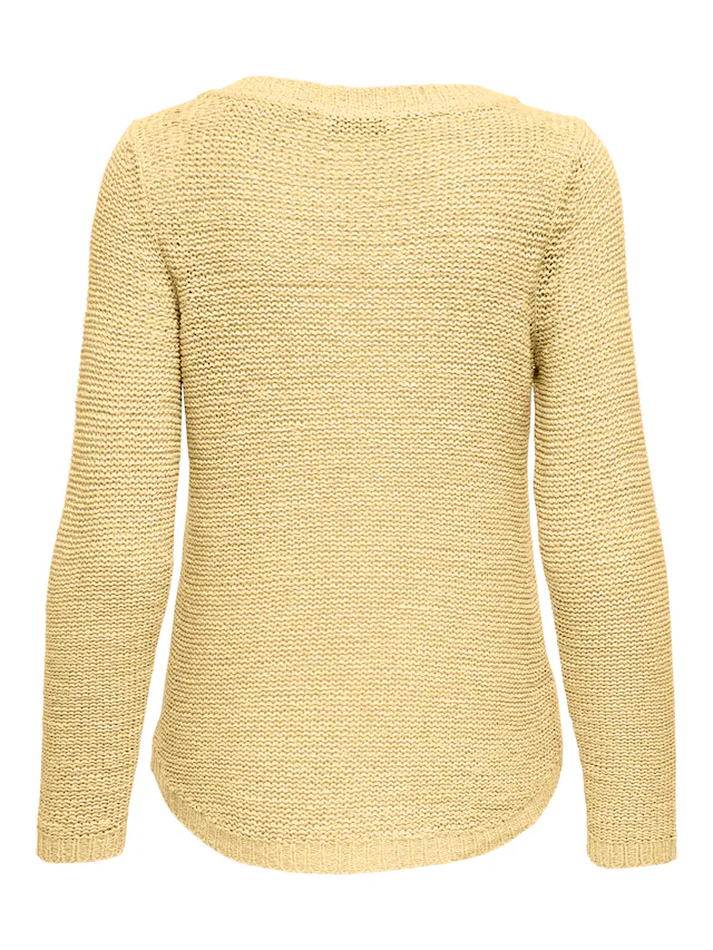 ONLY Strickpullover »ONLGEENA XO L/S PULLOVER KNT NOOS« Materialmix, regular fit