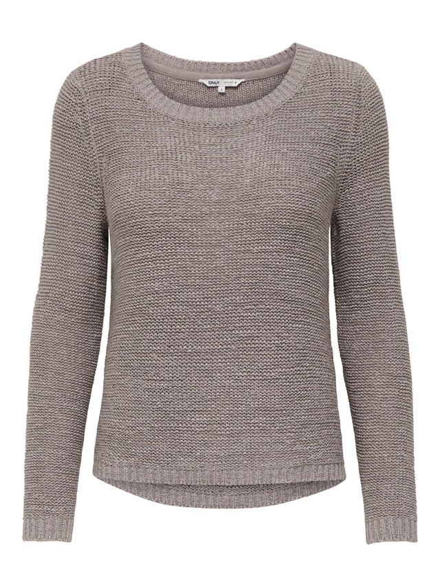 ONLY Strickpullover »ONLGEENA XO L/S PULLOVER KNT NOOS« Materialmix, regular fit