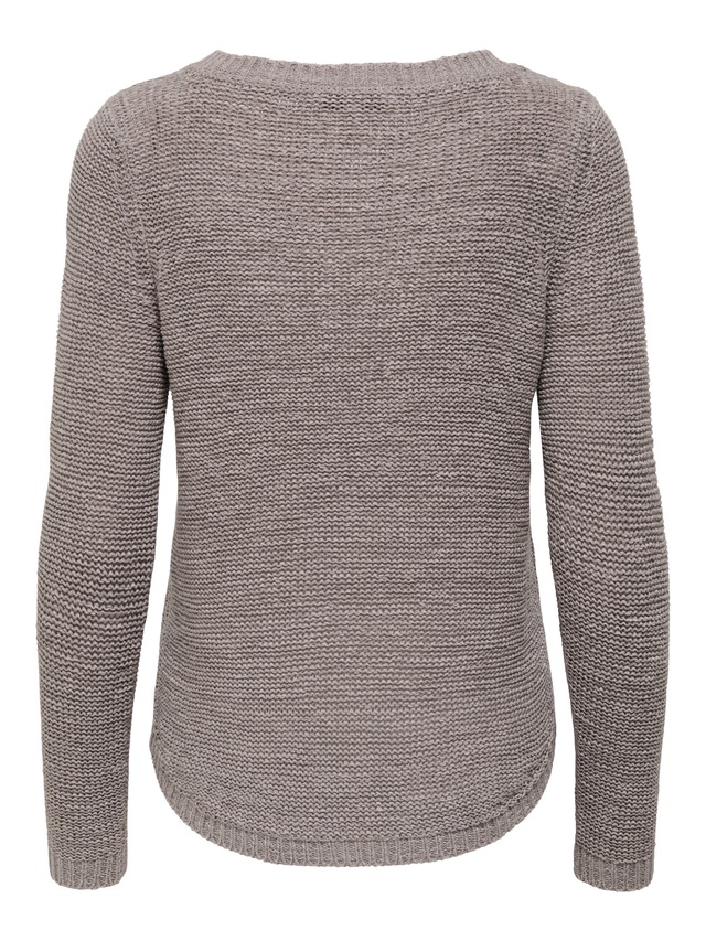 ONLY Strickpullover »ONLGEENA XO L/S PULLOVER KNT NOOS« Materialmix, regular fit