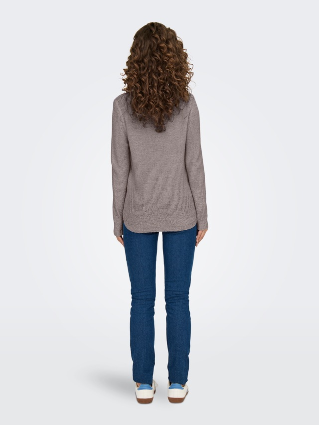 ONLY Strickpullover »ONLGEENA XO L/S PULLOVER KNT NOOS« Materialmix, regular fit