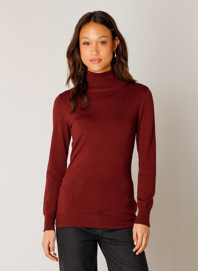Base Level Rollkragenpullover »Yuen« mit Viskose