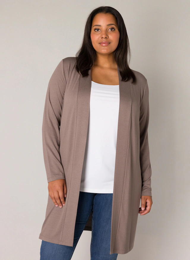 Base Level Curvy Longstrickjacke »Ayla Long« Große Größen