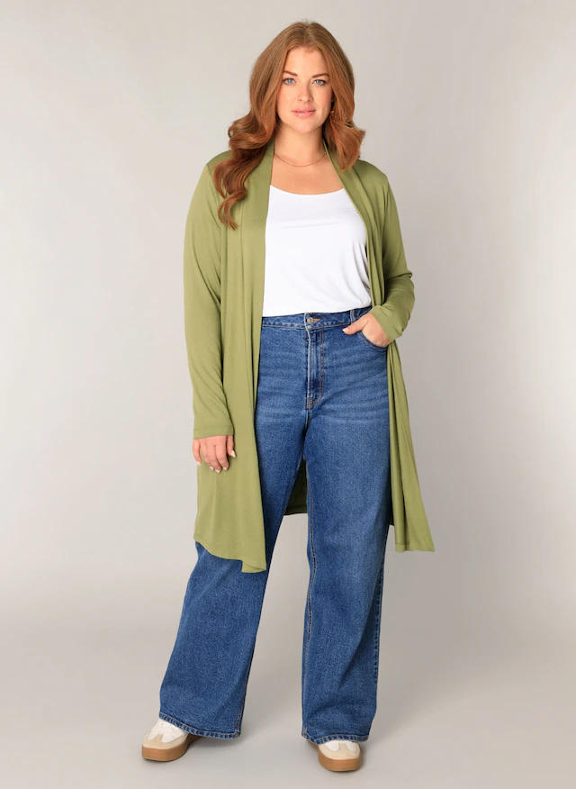 Base Level Curvy Longstrickjacke »Ayla Long« Große Größen