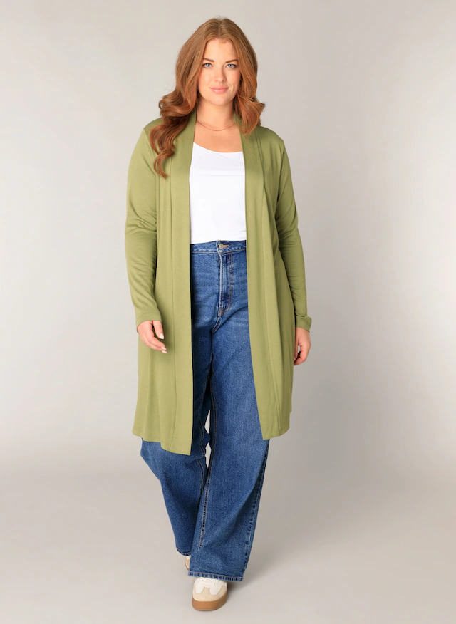 Base Level Curvy Longstrickjacke »Ayla Long« Große Größen