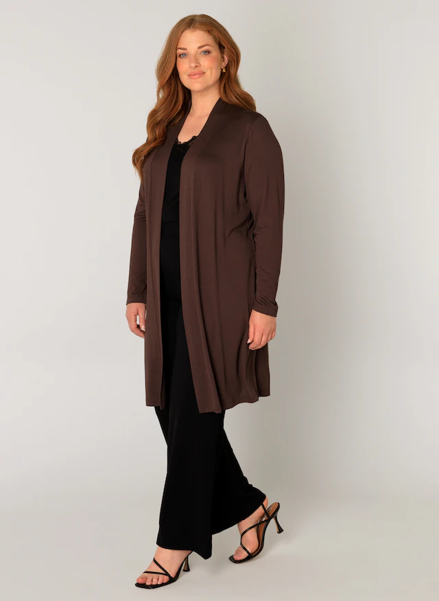 Base Level Curvy Longstrickjacke »Ayla Long« Große Größen