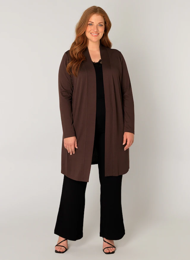 Base Level Curvy Longstrickjacke »Ayla Long« Große Größen