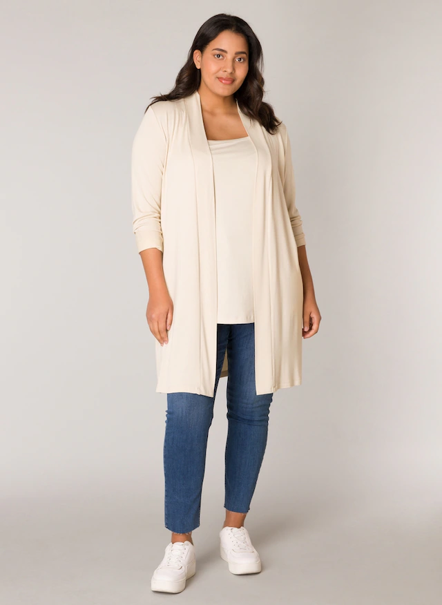 Base Level Curvy Longstrickjacke »Ayla Long« Große Größen