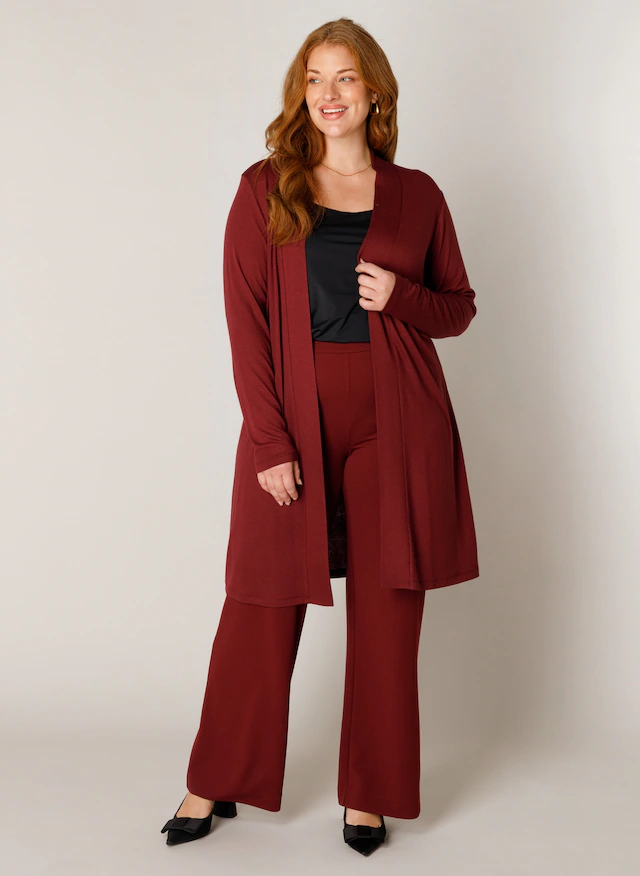 Base Level Curvy Longstrickjacke »Ayla Long« Große Größen