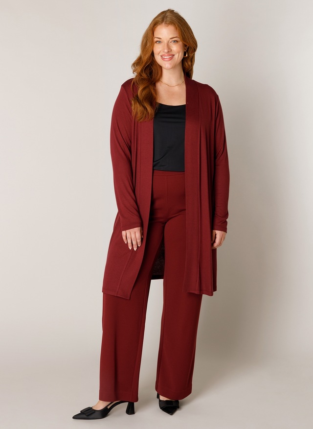 Base Level Curvy Longstrickjacke »Ayla Long« Große Größen