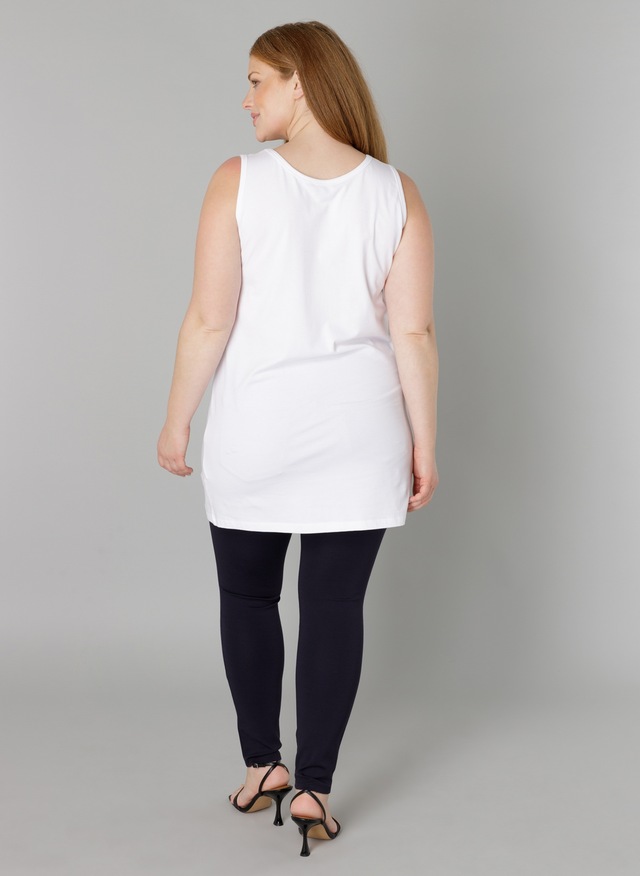 Base Level Curvy Trägertop Hüftbedeckender Schnitt mit Schlitzen am Saum