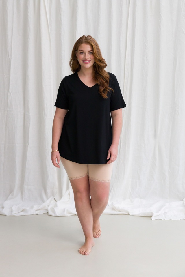 Base Level Curvy Radlerhose »Ava« mit Spitzenkante