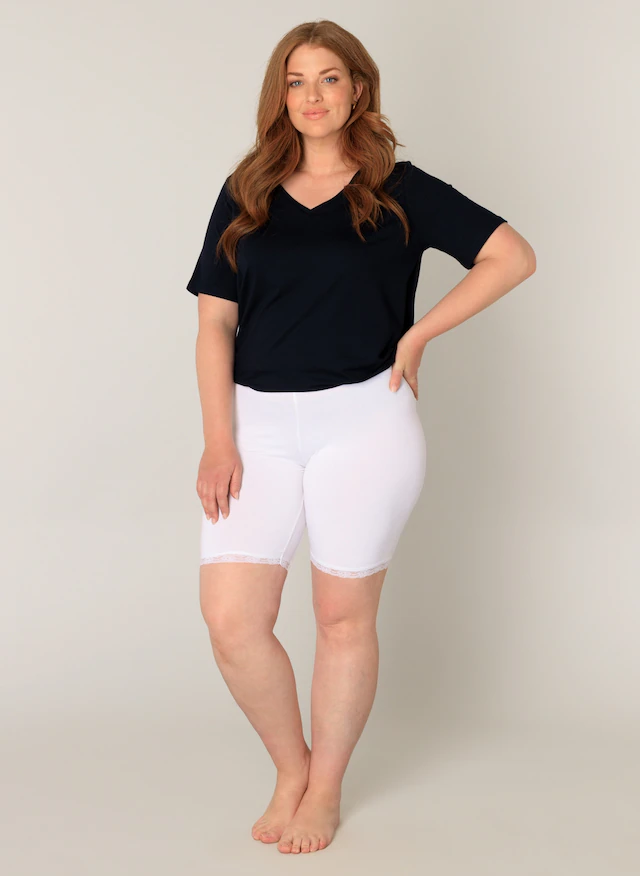 Base Level Curvy Radlerhose »Ava« mit Spitzenkante