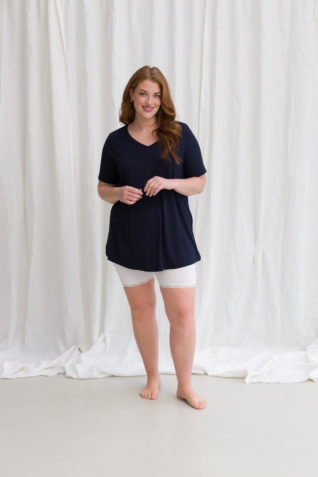 Base Level Curvy Radlerhose »Ava« mit Spitzenkante
