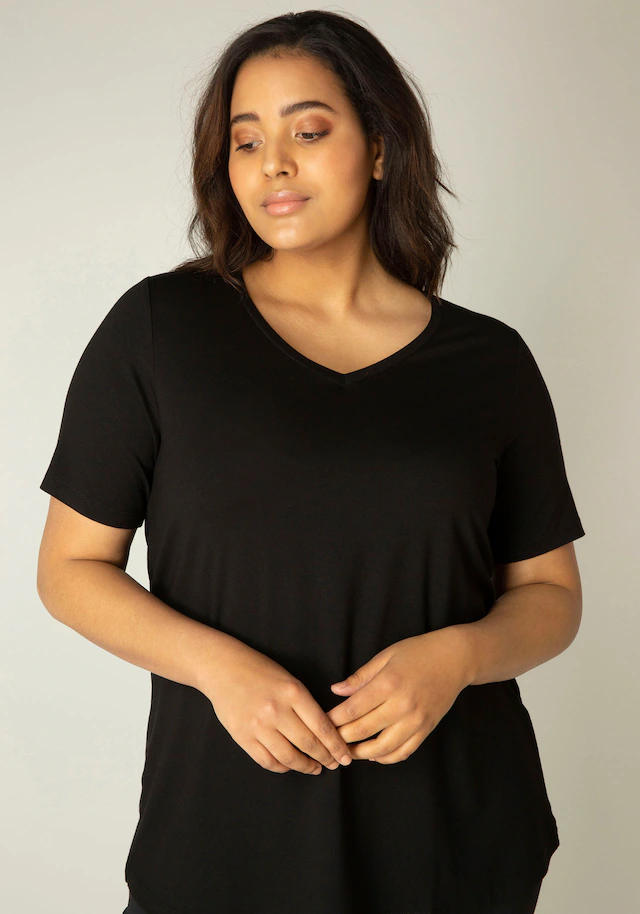 Base Level Curvy T-Shirt »Alba« Große Größen