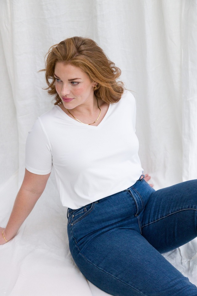 Base Level Curvy T-Shirt »Alba« Große Größen
