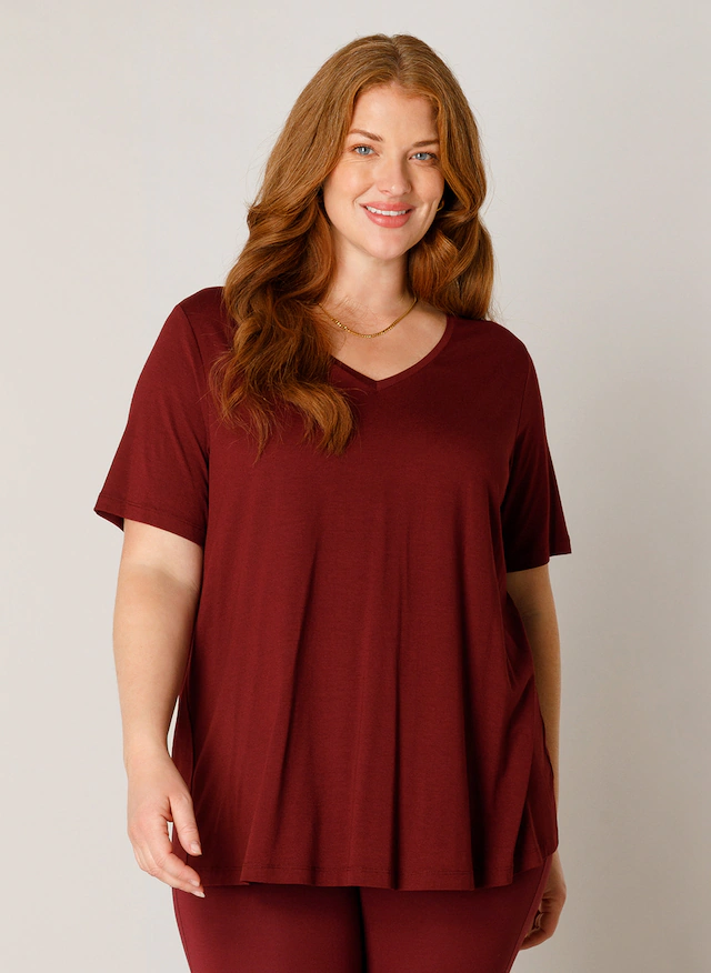 Base Level Curvy T-Shirt »Alba« Große Größen