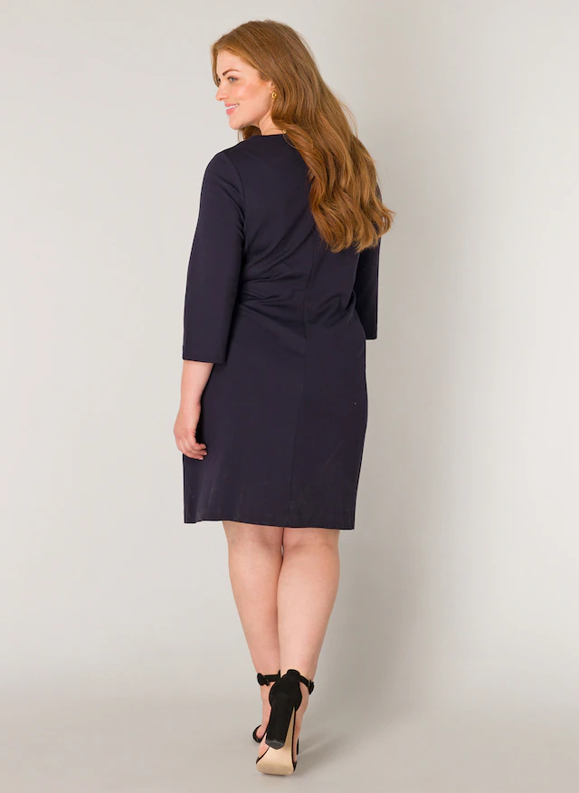 Base Level Curvy Etuikleid »Addy« Eingrifftaschen in formstabilem Viskosemix