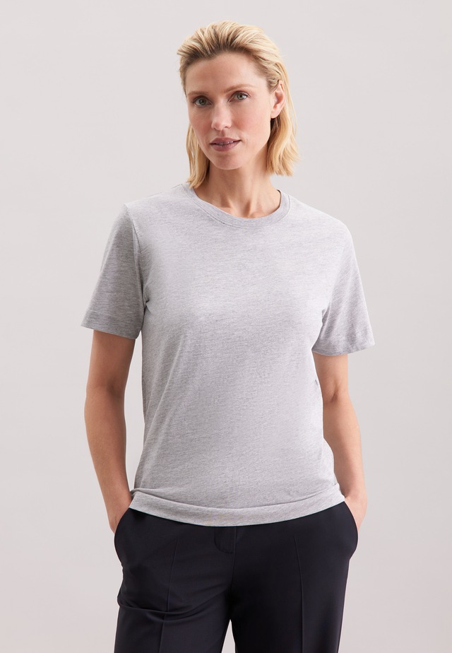 seidensticker T-Shirt »Schwarze Rose« 1/2 Rundhals Uni