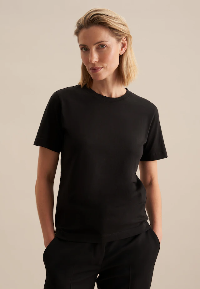 seidensticker T-Shirt »Schwarze Rose« 1/2 Rundhals Uni