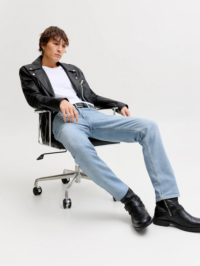 Jack & Jones »JJICLARK im Used-Look, Stretchkomfort und niedrige Leibhöhe« Baumwollmischung, regular fit