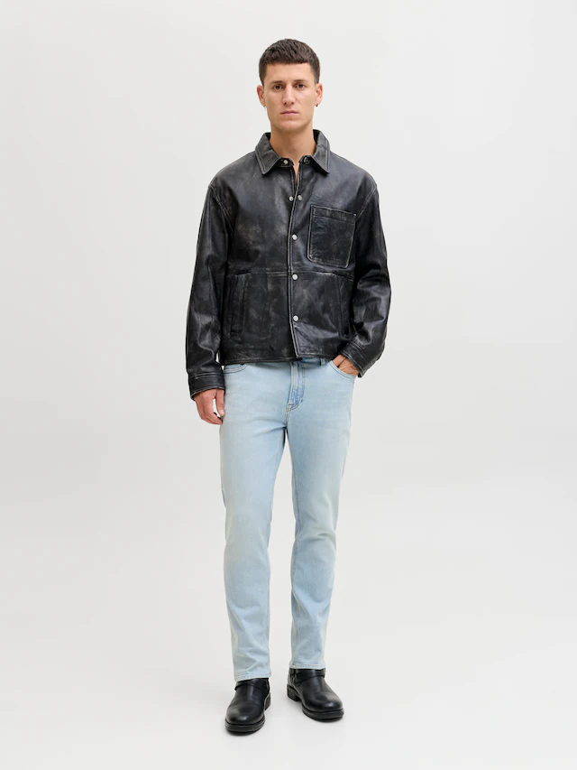 Jack & Jones »JJICLARK im Used-Look, Stretchkomfort und niedrige Leibhöhe« Baumwollmischung, regular fit