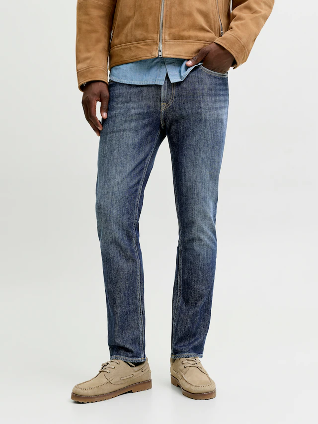 Jack & Jones »JJICLARK im Used-Look, Stretchkomfort und niedrige Leibhöhe« Baumwollmischung, regular fit