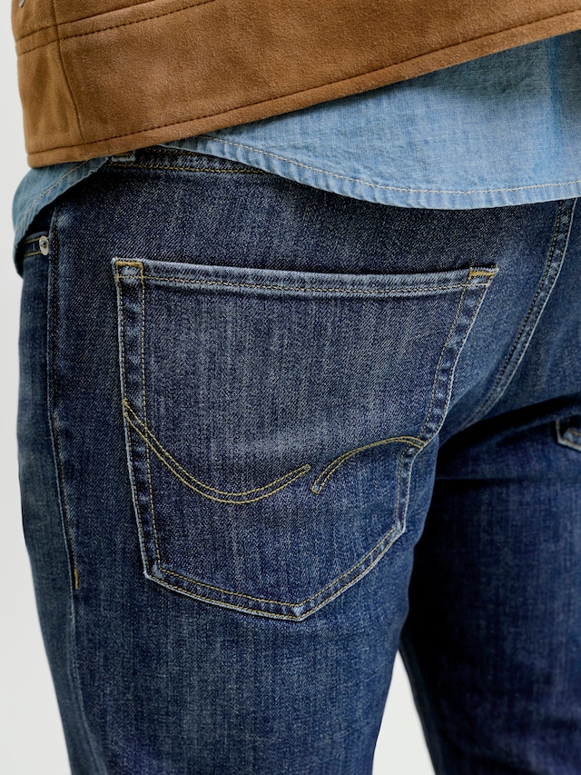 Jack & Jones »JJICLARK im Used-Look, Stretchkomfort und niedrige Leibhöhe« Baumwollmischung, regular fit
