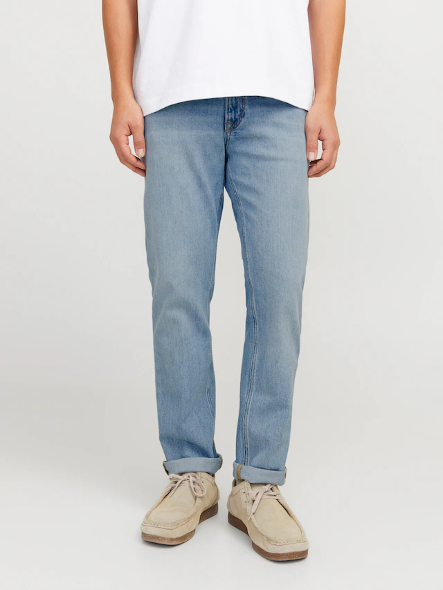 Jack & Jones »JJICLARK im Used-Look, Stretchkomfort und niedrige Leibhöhe« Baumwollmischung, regular fit