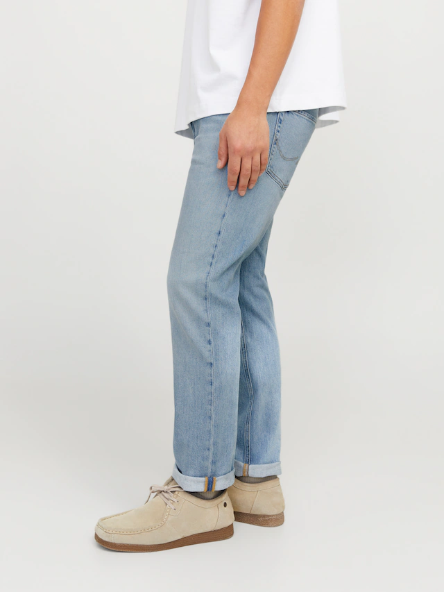 Jack & Jones »JJICLARK im Used-Look, Stretchkomfort und niedrige Leibhöhe« Baumwollmischung, regular fit