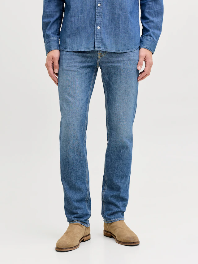 Jack & Jones »JJICLARK im Used-Look, Stretchkomfort und niedrige Leibhöhe« Baumwollmischung, regular fit