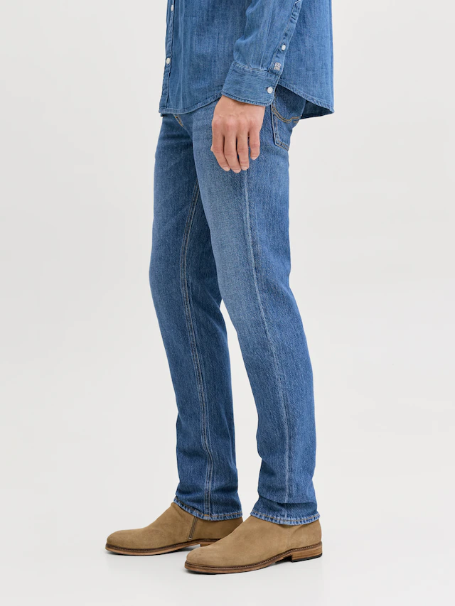 Jack & Jones »JJICLARK im Used-Look, Stretchkomfort und niedrige Leibhöhe« Baumwollmischung, regular fit