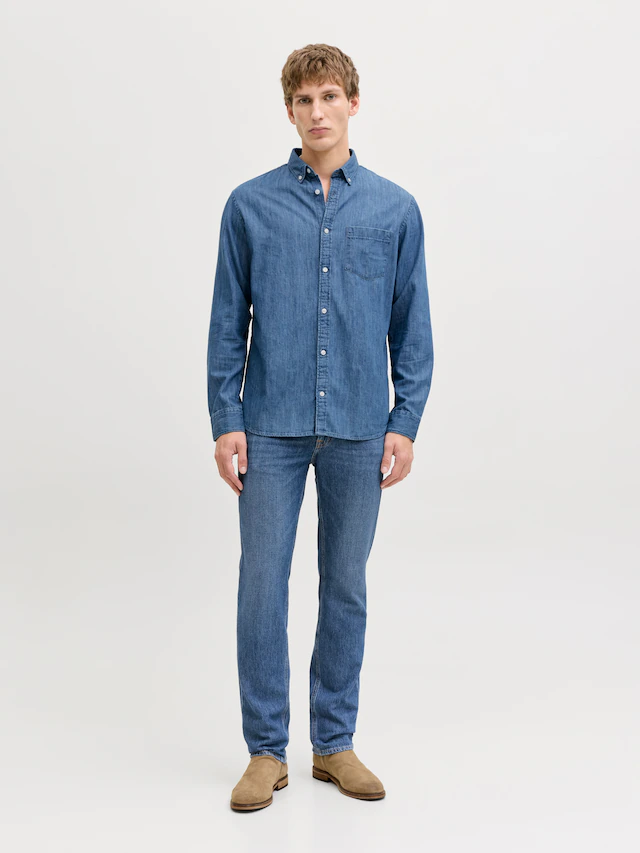 Jack & Jones »JJICLARK im Used-Look, Stretchkomfort und niedrige Leibhöhe« Baumwollmischung, regular fit