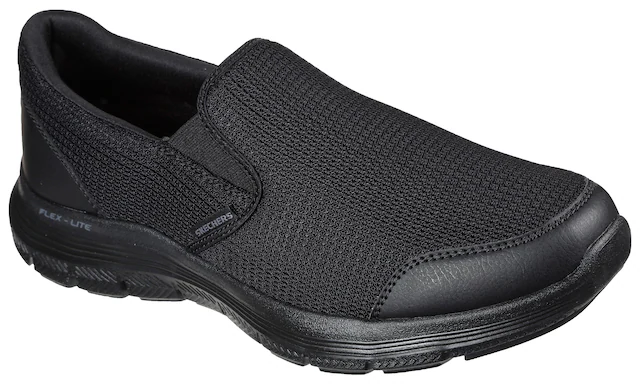 Skechers »FLEX ADVANTAGE 4.0« Slipper, Schhlupfschuh, Komfortschuh mit Air Cooled Memory Foam