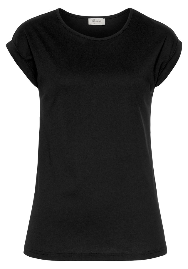 Boysen's T-Shirt »im Basic-Stil, weicher Baumwoll-Jersey, viele Farben und Größen« Packung, 4er-Pack, figurumspielende Passform, Rundhalsausschnitt