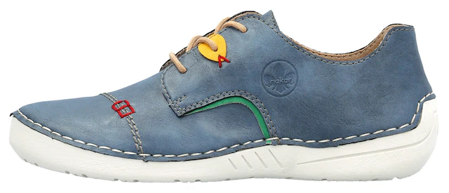 Rieker Sneaker im Sportslook, Freizeitschuh, Halbschuh, Schnürschuh