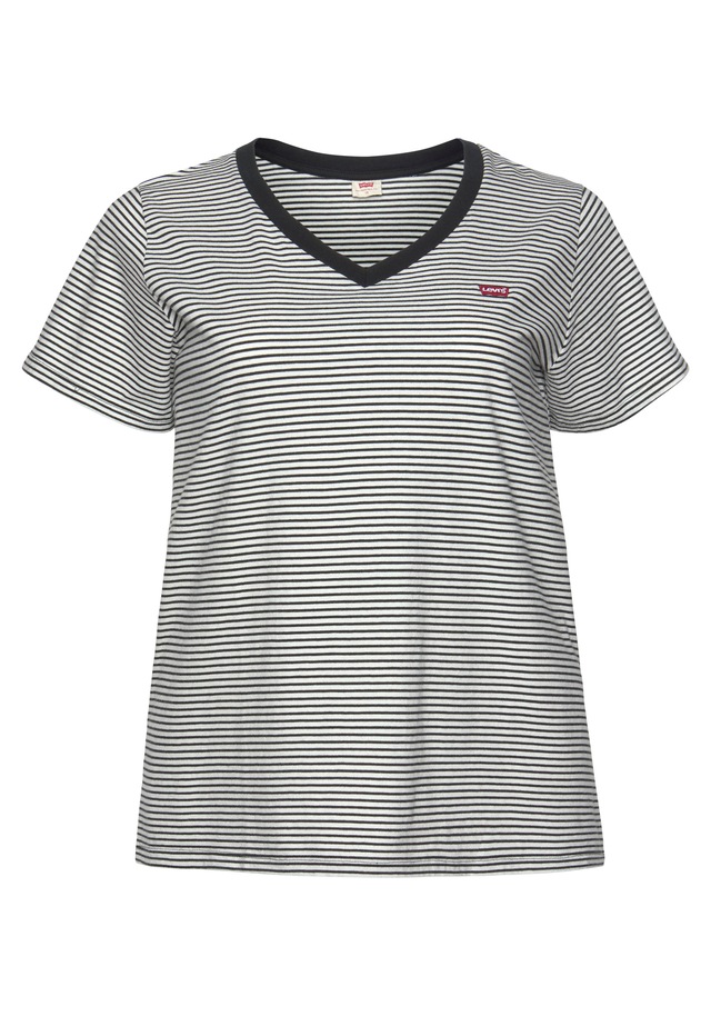 Levi's® Plus Kurzarmshirt »V NECK TEE« Gerade geschnittene Passform