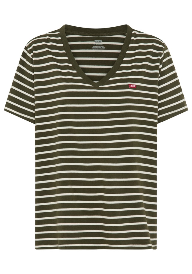 Levi's® Plus Kurzarmshirt »V NECK TEE« Gerade geschnittene Passform