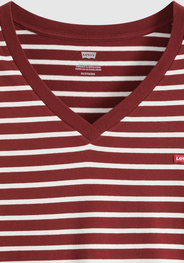 Levi's® Plus Kurzarmshirt »V NECK TEE« Gerade geschnittene Passform