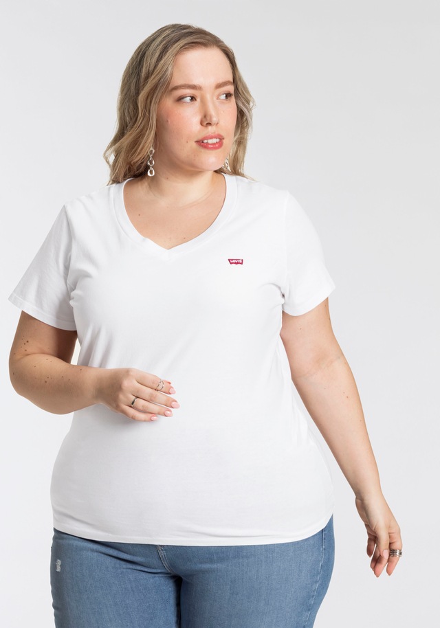 Levi's® Plus V-Shirt »V NECK TEE« Figurumspielende Passform