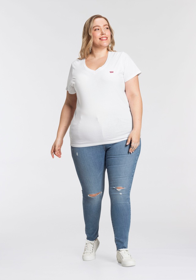Levi's® Plus V-Shirt »V NECK TEE« Figurumspielende Passform