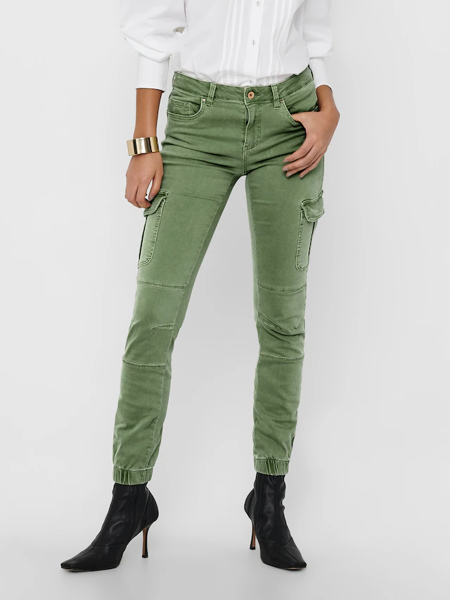ONLY Cargohose »ONLMISSOURI REG ANK CARGO PNT NOOS« mit Stretchsäumen