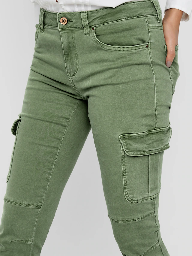 ONLY Cargohose »ONLMISSOURI REG ANK CARGO PNT NOOS« mit Stretchsäumen