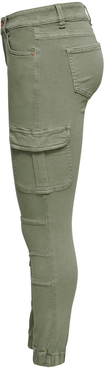 ONLY Cargohose »ONLMISSOURI REG ANK CARGO PNT NOOS« mit Stretchsäumen
