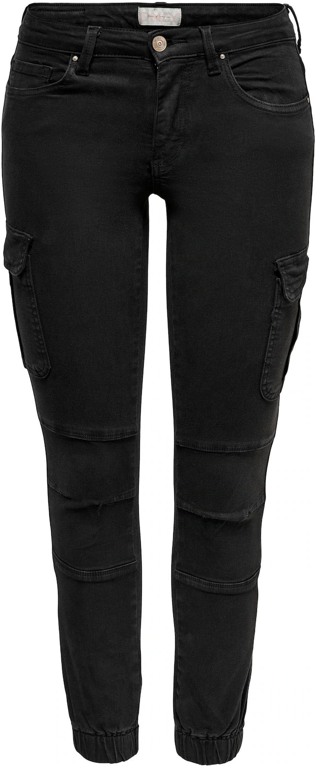 ONLY Cargohose »ONLMISSOURI REG ANK CARGO PNT NOOS« mit Stretchsäumen