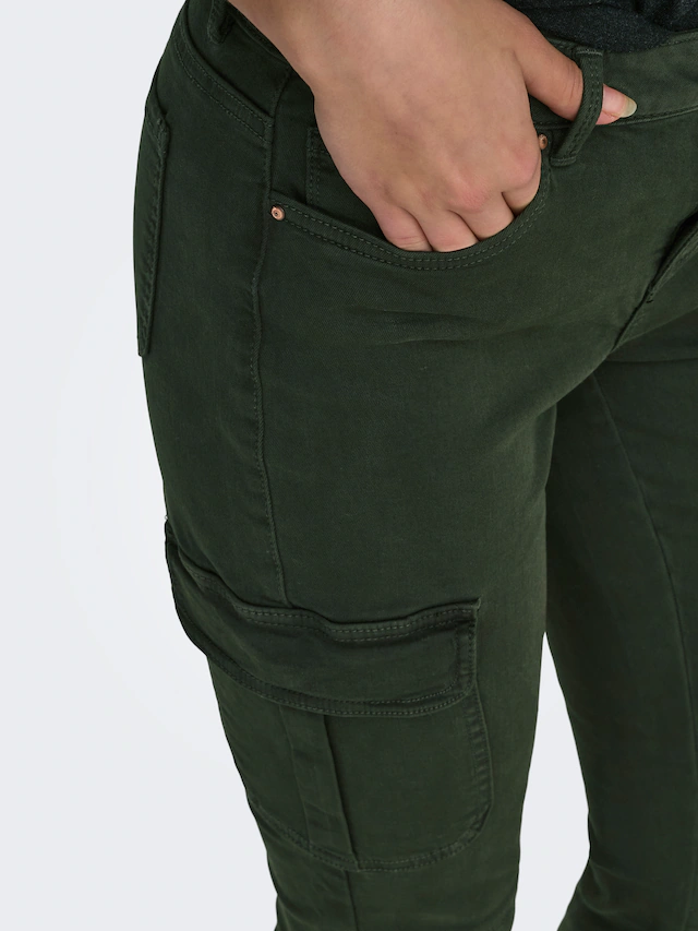 ONLY Cargohose »ONLMISSOURI REG ANK CARGO PNT NOOS« mit Stretchsäumen