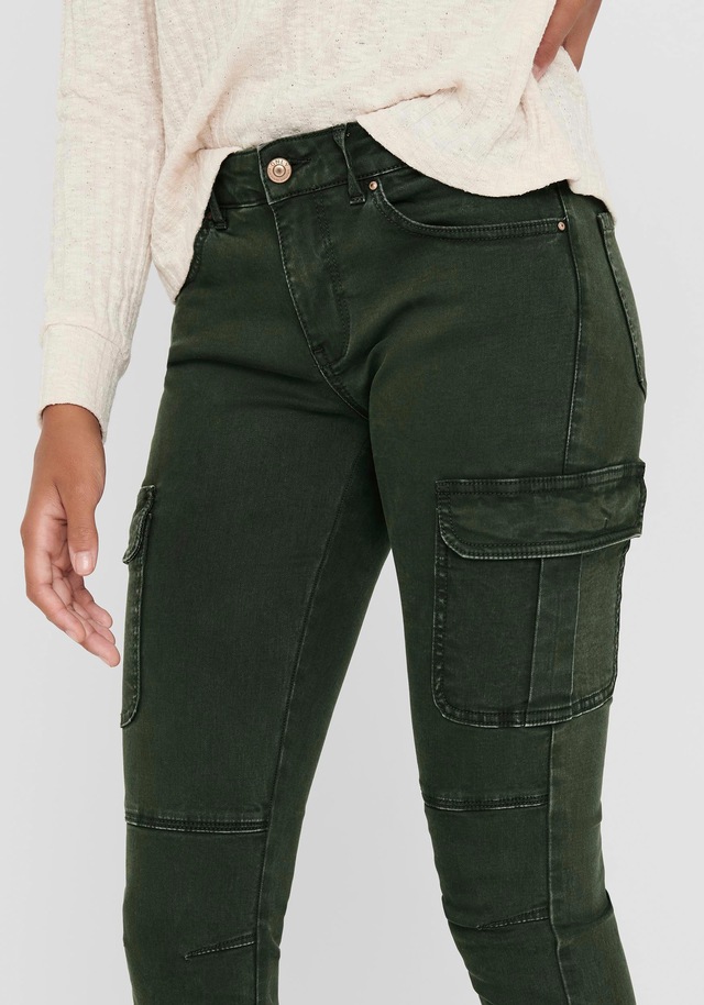 ONLY Cargohose »ONLMISSOURI REG ANK CARGO PNT NOOS« mit Stretchsäumen