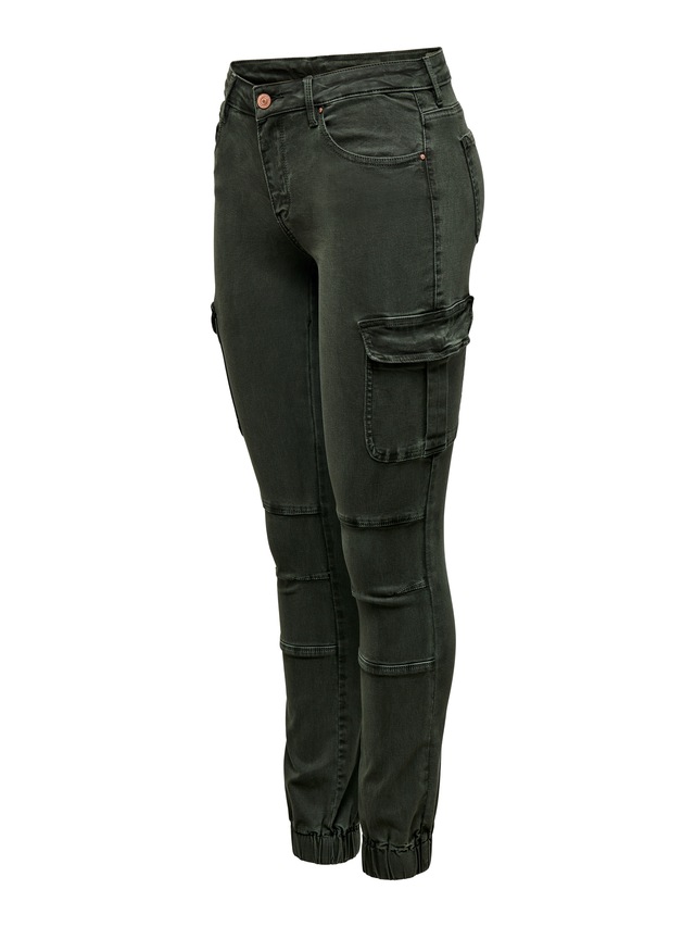 ONLY Cargohose »ONLMISSOURI REG ANK CARGO PNT NOOS« mit Stretchsäumen